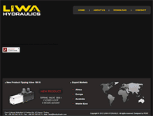 Tablet Screenshot of liwahydraulic.com